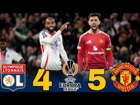 9 اهداف مانشستر يونايتد اولمبيك ليون صنفت كأجمل المباريات الاوروبية يـوروبـالـيـغ 2025 HD