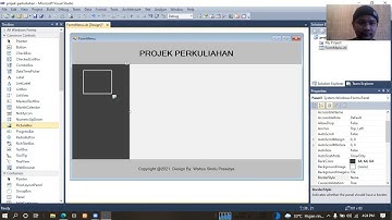 Pemrograman Visual - Desain Form Menu - Microsoft Visual Studio 2010 (Tanpa Suara)