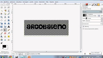 Come fare una scritta arcobaleno con gimp