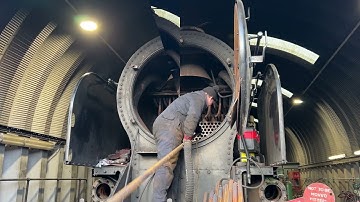 Repton No 926 retube. Eric Tracy on Santa Train and S160 Omaha