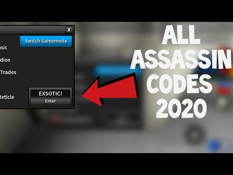 Roblox All Assassin Codes May 2020 Youtube - assassin codes for 2019 may on roblox