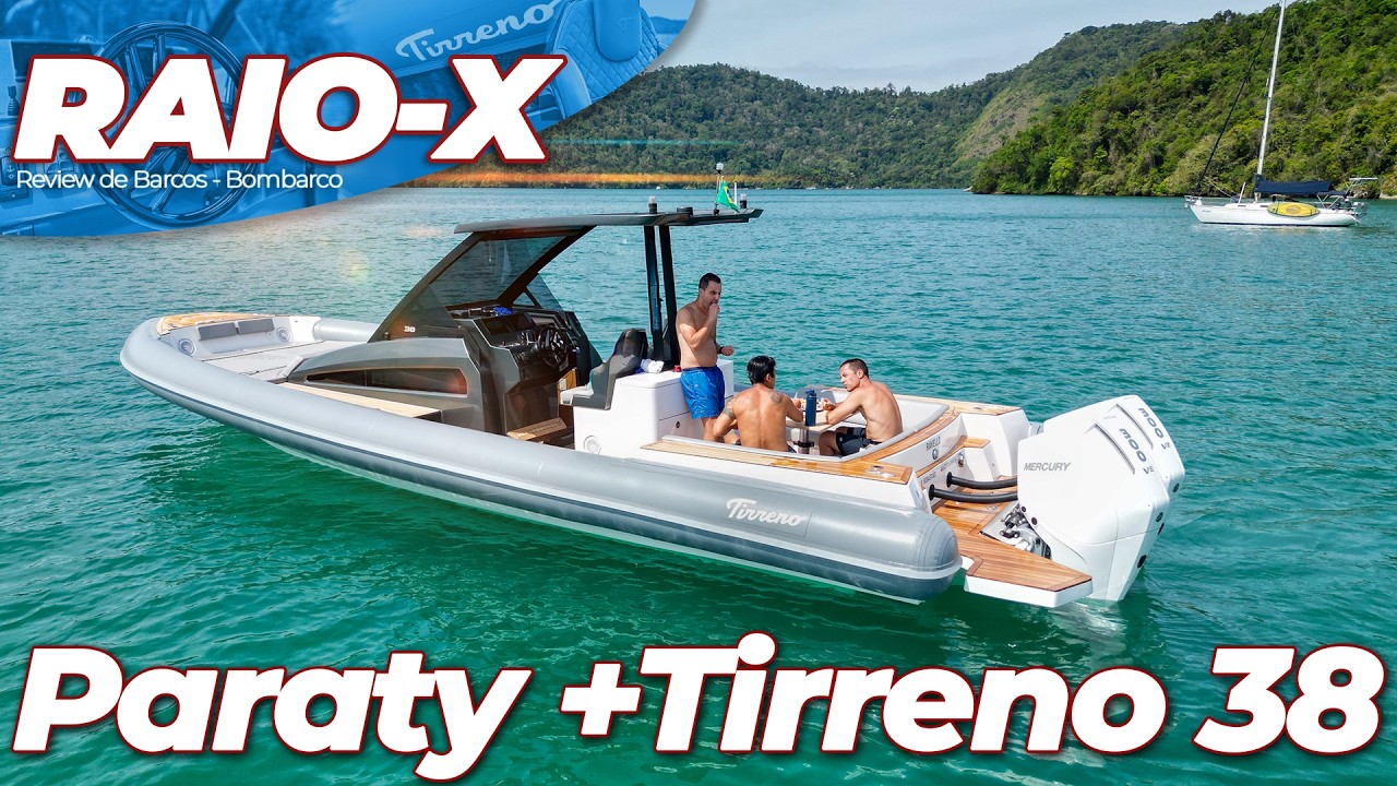 Navegamos em Paraty com a Tirreno 38!!! Barco insubmergível e tecnológico.