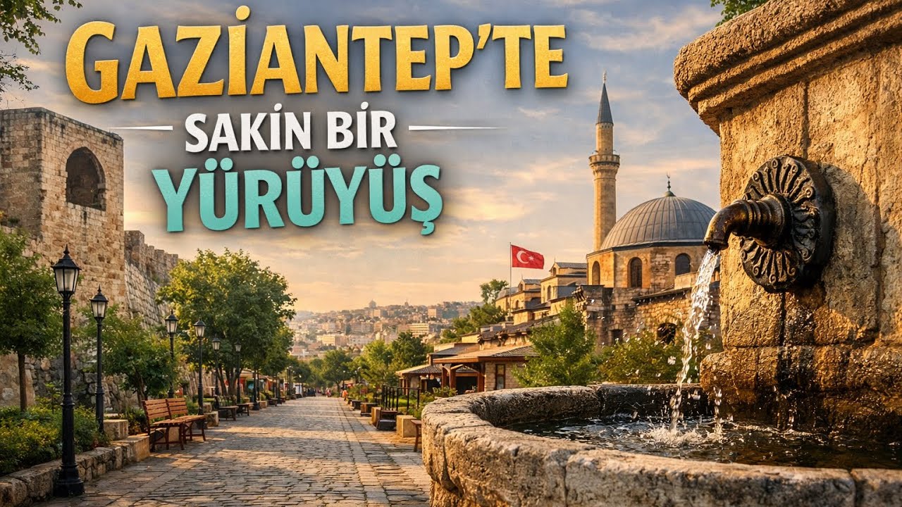 Gaziantep’te Sakin Yürüyüş 4K