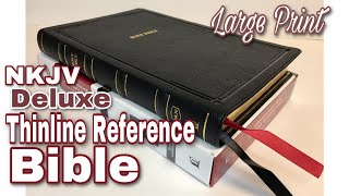 NKJV Deluxe Large Print Thinline Bible Review Black Leathersoft screenshot 2
