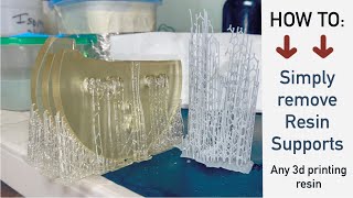 How to remove supports off of 3D printed resin part