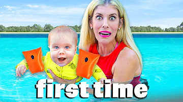 My Daughter Goes Swimming For First Time (Emotional)