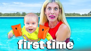 My Daughter Goes Swimming For First Time (Emotional)