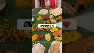 Onam sadhya 💯❤️#viral #youtubeshorts #ytshorts #shorts
