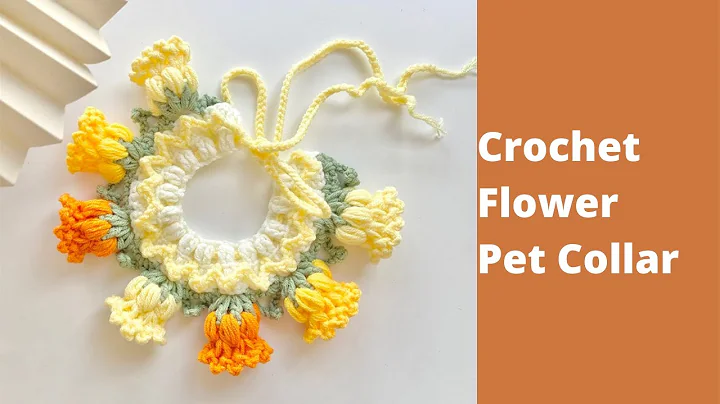 Create a Stylish Pet Collar with Crochet Flowers