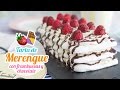 Tarta de merengue con frambuesas y chocolate | Desafío con @SuperPilopi