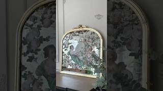 Jazz Up Old Mirrors Using Decor Transfers-This French Style Beauty Was Easy To Create!