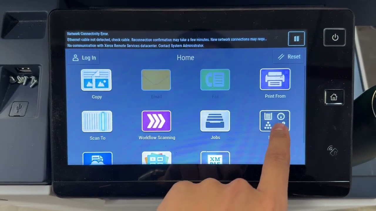 How to view fault history on Xerox Altalink C8030/C8045/C8055/C8070/C8130/C8135/C8145/C8155/C8170