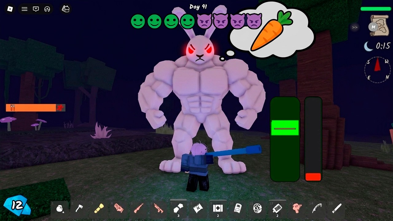 Solo Trying To Tame Strongest Easter Bunny in 99 Nights in The