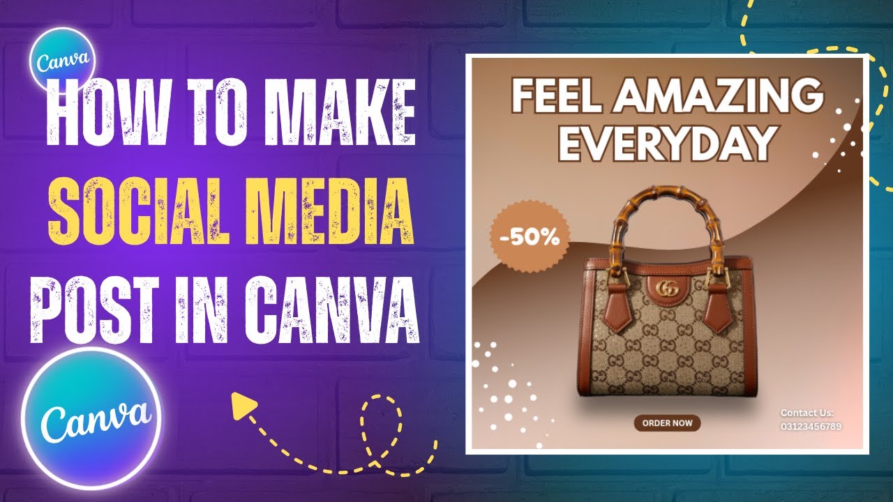 Canva | How to Design Social Media Post in Canva 2025 | for beginners ...