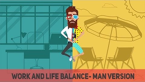 Work and Life Balance- Man Version Motion Graphics