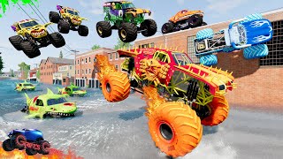 モンスタージャム INSANE モンスタートラック マッドバトル 3 | BeamNG Drive - Grave Digger screenshot 4