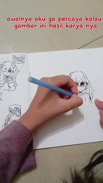 tutorial menggambar anime #youtubeshorts #avatarworld #animasi #anime #animasi #caramenggambar