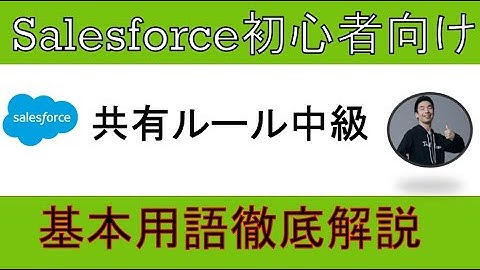 【共有ルール中級】Salesforce解説【初心者向け】