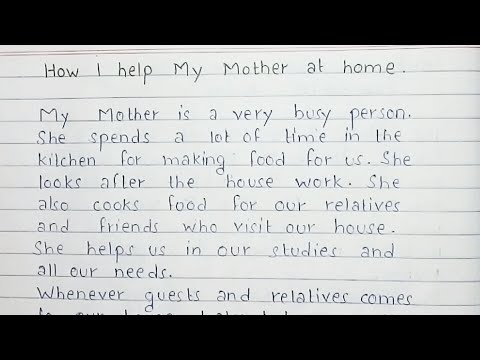تصویری: چگونه می توانید در خانه به مادرتان کمک کنید؟