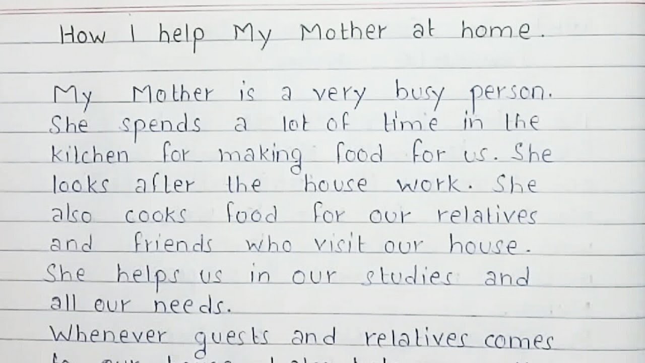 essay writing the mother