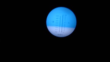 Refractometer measures salinity amount of salt in the water