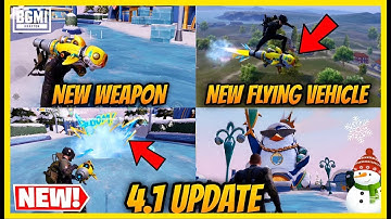 🔥BGMI 4.1 Update - Glacier Returns in FROSTY FUNLAND Winter Mode, Rocket Launcher and New Features