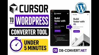 CURSOR TO WORDPRESS CONVERTER TOOL | CONVERT YOUR AI WEBSITE IN UNDER 5 MINUTES. DB-CONVERT.NET