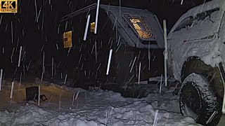 WE CANNOT PASS THE ROAD TO THE SNOWY HIGHLAND WITH THE CARAVAN!  SNOW CAMP WITH CARAVAN #caravan
