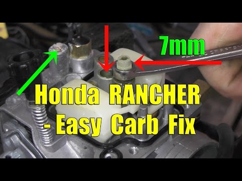 honda-rancher-fourtrax:-carburetor-removal-and-cleaning