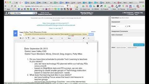 SpeedGrader in Canvas