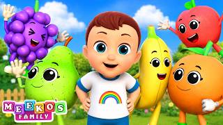 Five Cute Fruits Jumping On The Bed🍌🍎Nursery Rhymes And Kids Songs | Meeko's Family