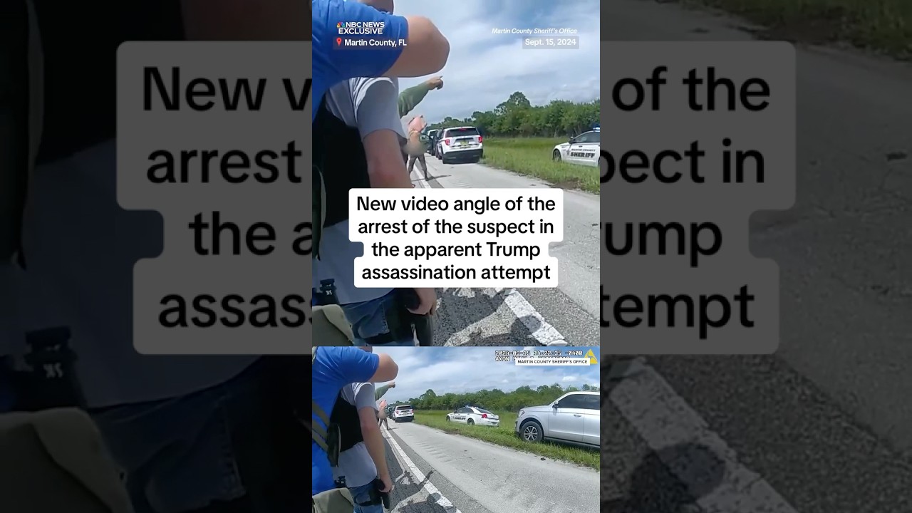 Second angle of arrest of suspect in apparent Trump assassination attempt Second angle of arrest of suspect in apparent Trump assassination attempt