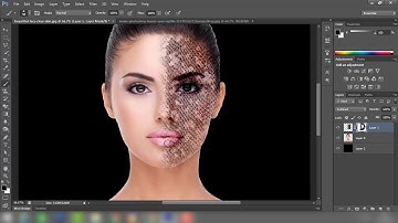 Photoshop Tutorial for applying snake texture on face