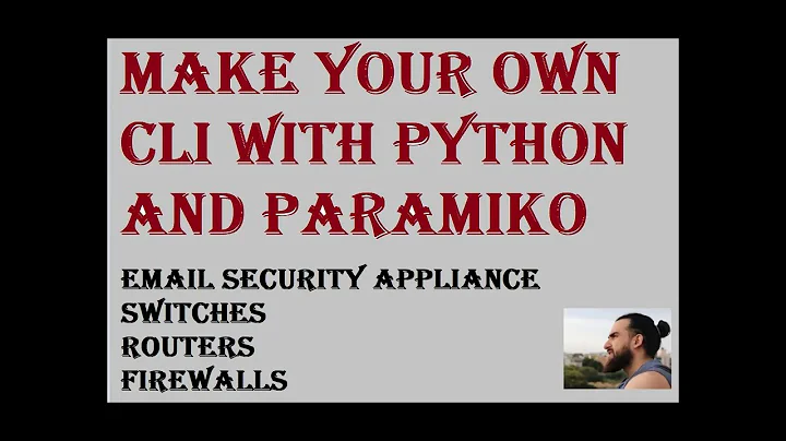 Make your own CLI with python & paramiko! How to SSH using python into any networking device! CISCO