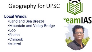 Geography for UPSC: Local Winds (Land and Sea Breeze, Mountain Breeze, Loo, Foehn, Chinook, Mistral)