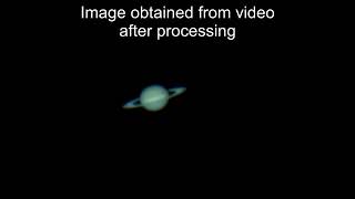 Saturn  Viewed through 8 inch telescope