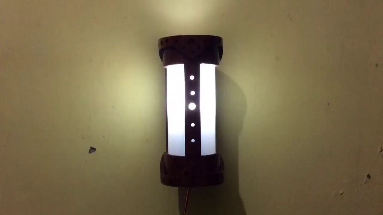 Ide Kreatif Cara Membuat Lampu  Hias Dinding  dari  Bambu  