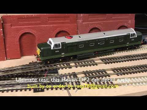 Code 75 scissor crossover with 2 double slips using DCC80 frog juicers