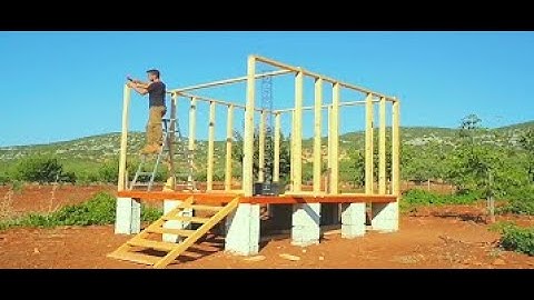 I Spent 30 Days Building a House of STONES and LOGS in the Forest