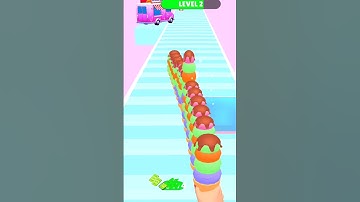 Ice Cream Stack Games Runner #shortvideo#shortsfeed