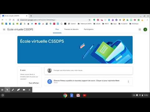 Connexion à Google Meet avec un Chromebook