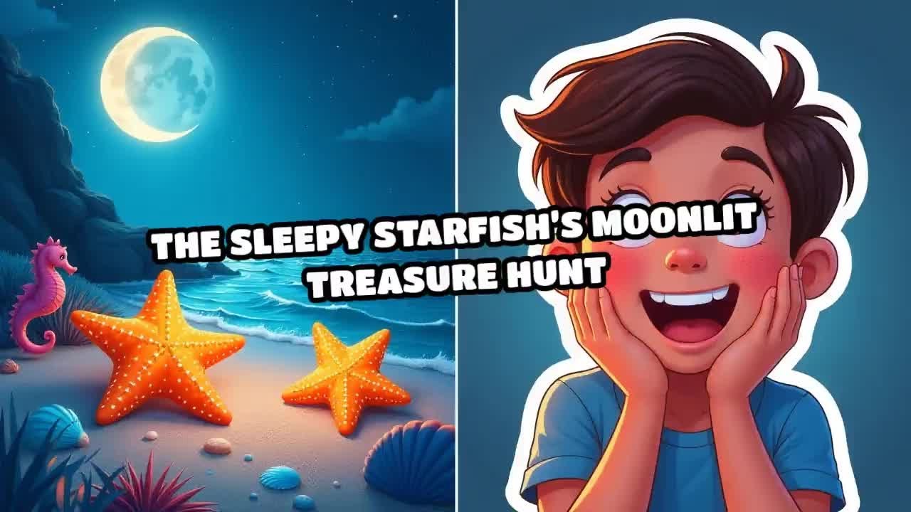 The Sleepy Starfish’s Moonlit Treasure Hunt