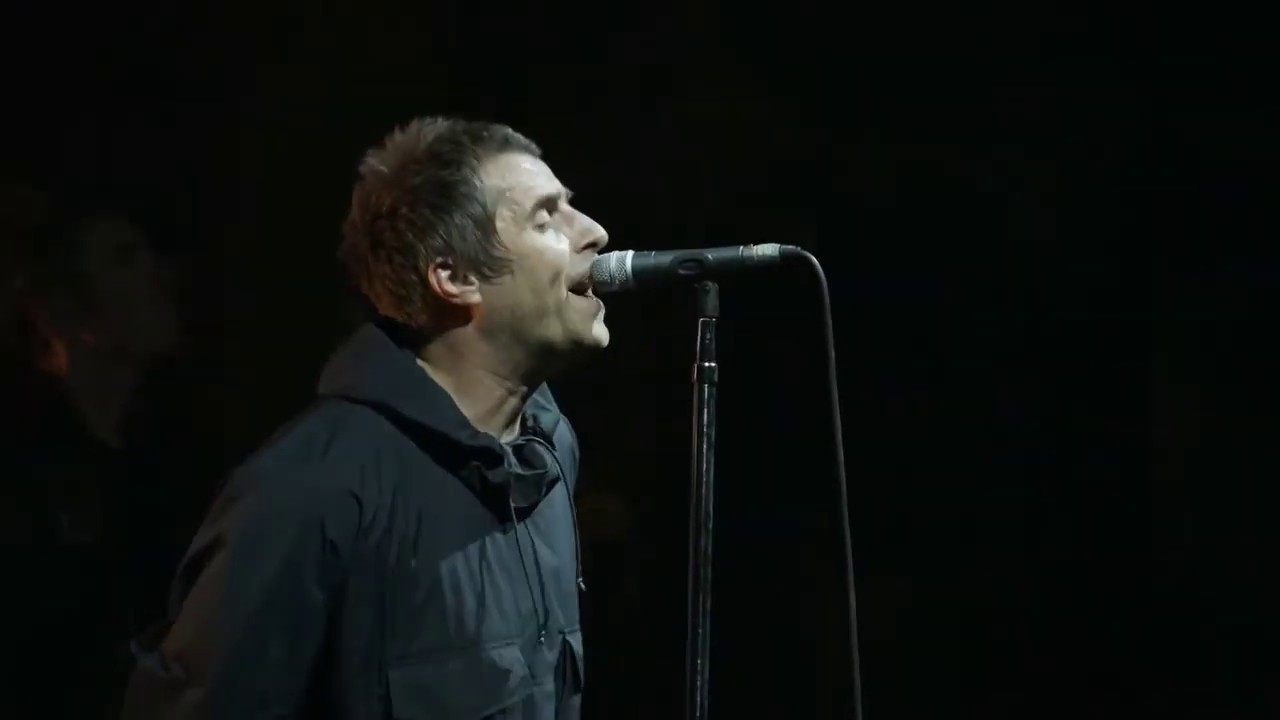 Liam Gallagher singing COLUMBIA Live from AS IT WAS premiere
