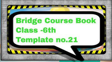 Bridge Course Book -6th-English- Template no.21