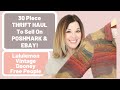 Thirty Piece Thrift Haul to Sell on Poshmark & Ebay Full Time Reseller Vintage Dooney Lululemon