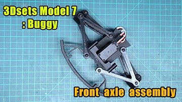 #Rc Car #3dsets Model 7: Buggy #Volkswagen  Beetle #Bajabug #Front axle assembly
