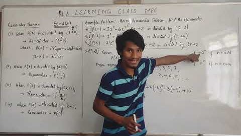 MBOSE CLASS IX - Maths : Polynomial Ex - 2(c) & 2(d) : Problem base on Remainder and factor theorem