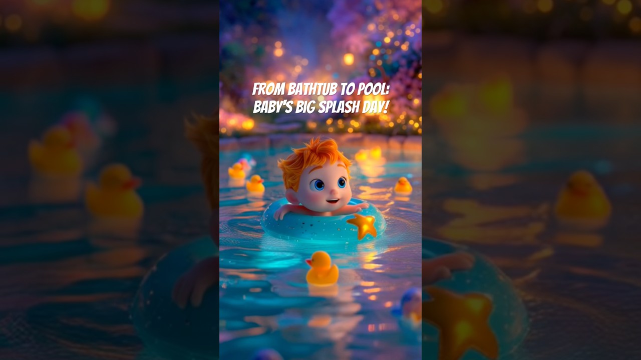 From Bathtub to Pool: Baby's Big Splash Day! Little Swimmer! 🏊‍♂️ Baby's Big Splash Day Water Play