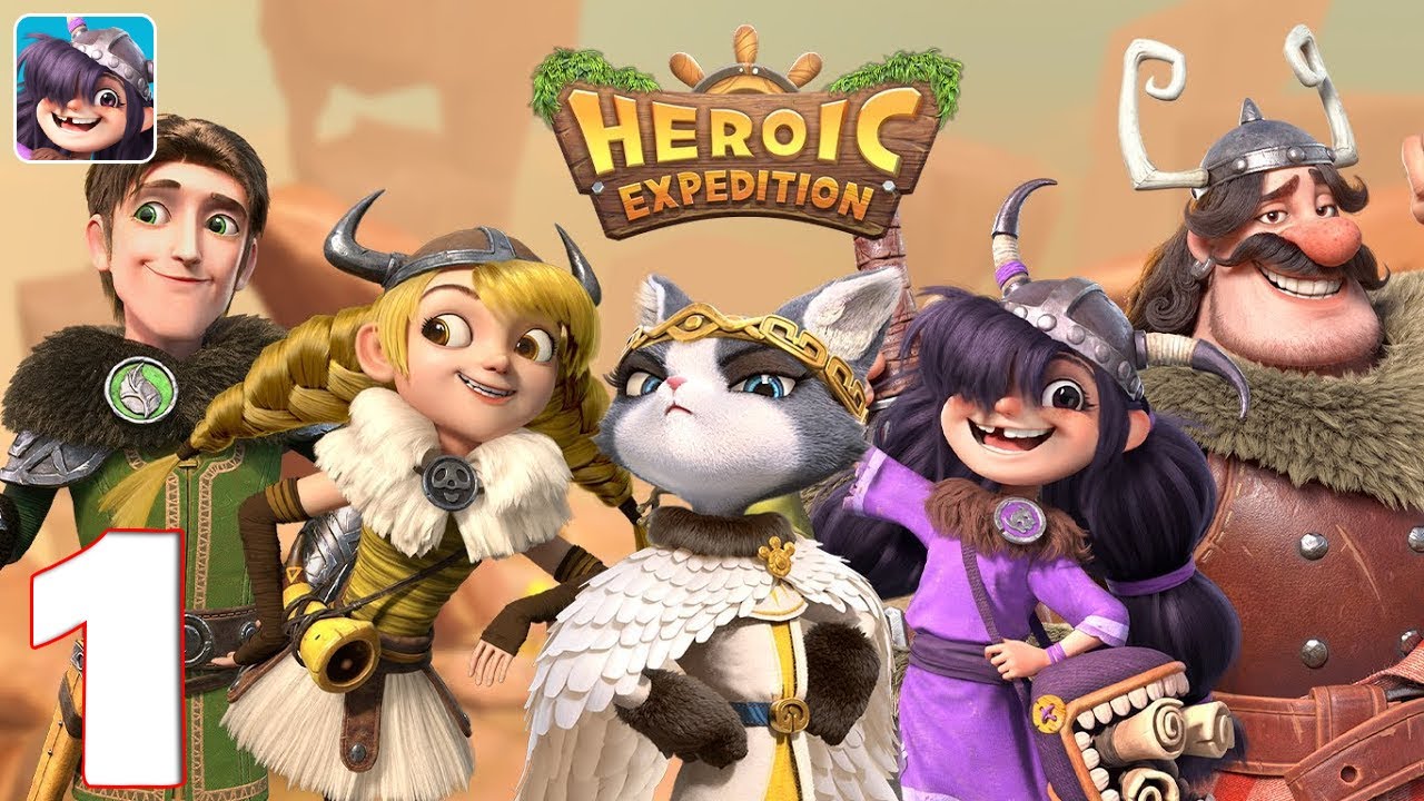 Heroic Expedition - Gameplay Walkthrough Part 1 (iOS, Android)