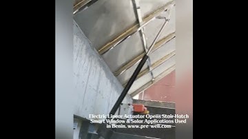 Electric Linear Actuator Opens Stair Hatch  Smart Window & Solar Applications. #electricactuator